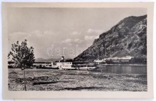 53 db VEGYES történelmi magyar városképes lap és hajós motívumlapok albumban / 53 mixed historical H...