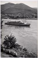 53 db VEGYES történelmi magyar városképes lap és hajós motívumlapok albumban / 53 mixed historical H...