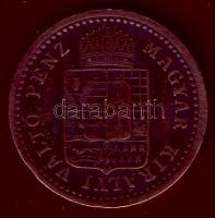 1891KB 1kr "Fiumei címer" T:2/3