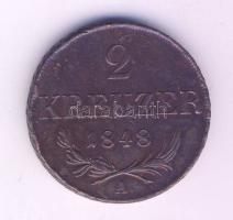 Ausztria 1848A 2Kr T:2/2- kis ph.