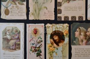 cca 1900-30 Vegyes, litho szentkép tétel, 10db, különböző méretben és minőségben, cca 11x6cm