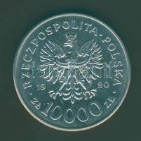 Lengyelország 1990. 10.000Zl "Szolidaritás" T:1