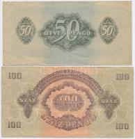 1944. "A Vöröshadsereg Parancsnoksága" 1P függőleges alap- és elcsúszontt nyomattal + 1P v...