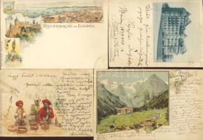 29 db főleg tengertúli képeslap, érdekes anyag, kicsit vegyes minőség / 29 overseas postcards, interesting lot, mixed quality