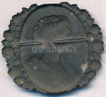 ~1914-1918. "Zita" hadifém jelvény. Szign.: R. Marschall (37x33mm) T:2,2- tű hiányzik