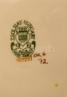 Zsolnay pillangó mintás hamuzó, kézzel festett, jelzett, hibátlan, d:15  cm