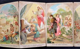 cca 1900-20 Miatyánk, litho sorozat, javítva, kis hibákkal, 7 képpel, 10x6cm