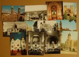 12db modern magyar zsinagóga képeslap / 12 modern Hungarian synagoge postcards