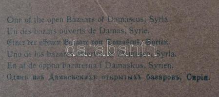 cca 1860-80 Piactér, Damascus, Westwood sztereófotó, 9x18cm