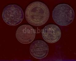 Ausztria/klf magyar verdejelek, benne jobbak 1800-1816. 1Kr 10x 3klf típusban, 3Kr 3x 3klf típusban ...