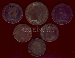 Ausztria/klf magyar verdejelek, benne jobbak 1800-1816. 1Kr 10x 3klf típusban, 3Kr 3x 3klf típusban ...