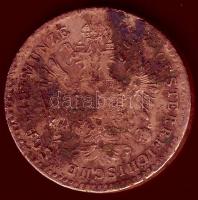 Ausztria/magyar verdejel 1851G 1Kr T:3 + 1863E 1Kr T:3/4 foltos R!