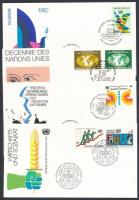 1979-1980 15 stamps + 5 FDC &amp; CM 1979-1980 15 db bélyeg, közte összefüggések és 5 db FDC ill...