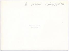 A milotai cigányegyüttes, fotó, hátulján feliratozva, pecséttel jelzett, 13×18 cm