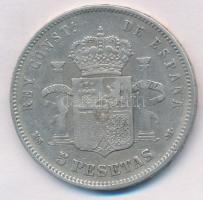 Spanyolország 1885. 5P Ag "XII. Alfonz" T:2- ph.
Spain 1885. 5 Pesetas Ag "Alfonso X...