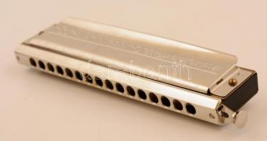 Hohner "The 64 chromonica" profi szájharmonika, eredeti tokjában, jelzett / Hohner Chromon...