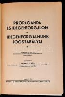 1942 A magyar idegenforgalom évkönyve. Kissé laza gerinccel, pp.:325, 25x17cm