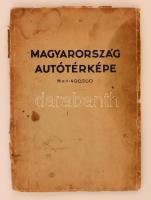 cca 1932 Magyarország autótérképe. Mérték: 1 : 400000. szerk. Tallián Ferenc. Magyar Földrajzi Int.  Kir. Magyar Automobil Club hivatalos kiadványa. Foltos fedőborítóval, pp.:84, 25x17cm