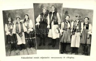 Faluszlatinai román népviselet, menyasszony és vőlegény / Romanian folklore, bride and groom