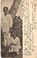 Singhalese girls, Ceylon, folklore