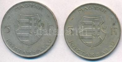 1947. 5Ft Ag "Kossuth" (2x) T:2-
Adamo 8.1