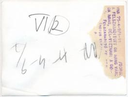 1975 Đa Nang felszabadítása, sajtófotó, hátulján feliratozva, 9×12 cm