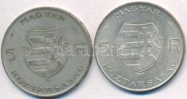 1947. 5Ft Ag "Kossuth" (2x) T:2,2-
Adamo 8.1