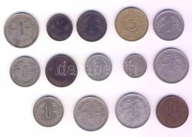 Finnország 1921-41. 5p (1x), 10p (2x), 25p, 30p (1x), 1M 3klf típusban (8x), 5M (1x) T:2,2/3