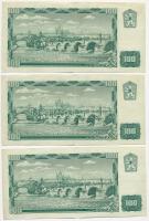 Csehszlovákia 1961. 100K (9x) közte 8db sorszámkövető (6+2) és 1db közeli sorszám T:II-,III szép pap...