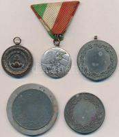 5db-os vegyes magyar sportérem tétel, közte vitorlás, labdarúgás, sakk T:2,2-