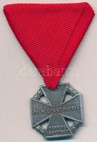 1916. "Károly-csapatkereszt" cink kitüntetés nem saját mellszalaggal T:2  Hungary 1916. "Charles Troop Cross" Zn decoration with not original ribbon C:XF  NMK 295.