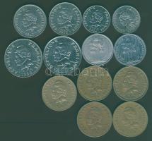 Francia Polinézia 1967-201. 2Fr (2x), 10Fr (2x), 20Fr (2x), 50Fr (2x), 100Fr (5x) T:1,2,2/3