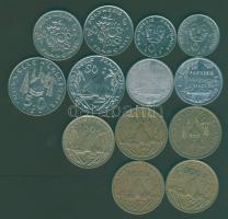 Francia Polinézia 1967-201. 2Fr (2x), 10Fr (2x), 20Fr (2x), 50Fr (2x), 100Fr (5x) T:1,2,2/3