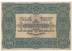 1920. 10.000K "Orell Füssli Zürich" piros sorozat- és sorszámmal T:III- hajtás mentén ly.
...
