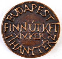 Tóth Sándor (1933-) DN "Finn Út Kft." Br névjegyérem (37,5-38,5mm) T:2