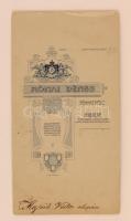Majzik Viktor (1867-1945) Heves vármegyei alispán portréja, keményhátú fotó Rónai egri műterméből, h...