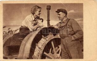 2 db MODERN, 1950-es évekbeli 'szocreál' képeslap / 2 modern 1950's Hungarian 's...