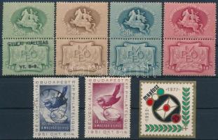 11 db bélyeggyűjtéssel kapcsolatos levélzáró