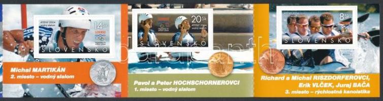 Athens Olympics medalists self-adhesive stamp booklet Az athéni olimpia érmesei öntapadós bélyegfüze...