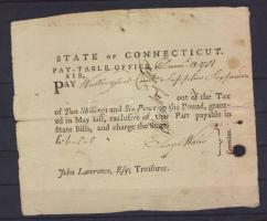 USA/Connecticut 1781. 2Sh 6p T:III/IV RRR!!!