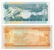 Etiópia 1991. 1B + 5B T:I,I- 
Ethiopia 1991. 1 Birr + 5 Birr C:UNC,AU 
Krause 41.a, 42.a