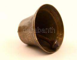 Díszes fém csengő, m: 8 cm