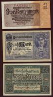 Németország 1910-1937. 19db klf bankjegy T:I