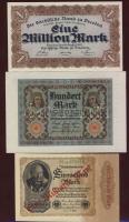 Németország 1910-1937. 19db klf bankjegy T:I