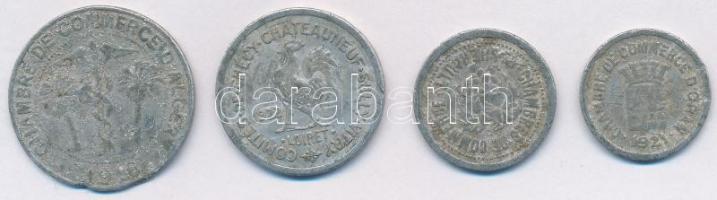 Algéria / Francia gyarmat 1916. 10c Al "Algériai Kereskedelmi Kamara" bárca + Orán 1921. 5...