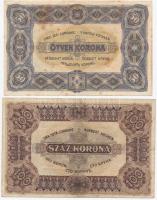 1920. 50K "Orell Füssli Zürich" + 100K "Orell Füssli Zürich" + 1923. 100K (2x) e...