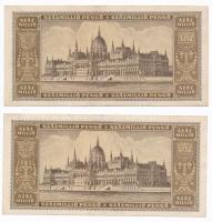 1946. 100.000.000P (4x) sorszámkövetők T:II 
Adamo P27