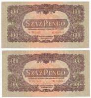 1944. 100P "A Vöröshadsereg Parancsnoksága" (5x) sorszámkövetők T:I-,II
Adamo P47