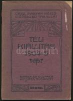 1904-5 Téli Kiállítás. Budapest, Országos Magyar Képzőművészeti Társulat, Singer és Wolfner. Kiadói szakadozott papírkötés. A borító elvált a könyvtesttől, de a könyv egyben van.