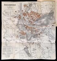 Grieben's Reiseführer. Salzburg, Salzkammergut 1927. Utikönyv 6 térképpel / with 6 maps